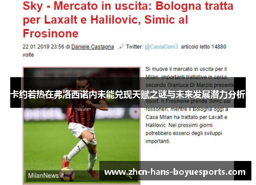 卡约若热在弗洛西诺内未能兑现天赋之谜与未来发展潜力分析 卡约若热在弗洛西诺内未能兑现天赋之谜与未来发展潜力分析